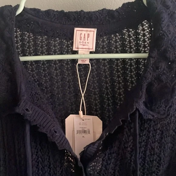 GapxDoen linen blend cardigan XL NWT - Picture 7 of 9